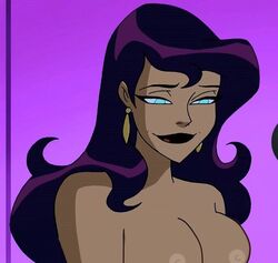 blue_eyes breasts circe_(dc) dc justice_league_unlimited purple_hair