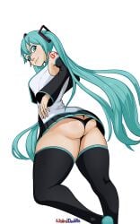 hatsune miku from vocaloid by weirddoddle