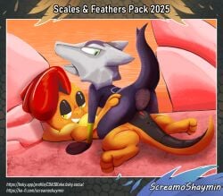 alolan_form alolan_marowak anus bone bottomless clothed clothing desert digital_media_(artwork) digital_painting_(artwork) female female/female from_front_position generation_5_pokemon generation_7_pokemon genitals green_eyes hi_res mating_press nintendo painting_(artwork) pokemon pokemon_(species) pussy raised_tail regional_form_(pokemon) scalie scrafty screamoshaymin sex skull skull_head tail text tribadism url vaginal_penetration vulva
