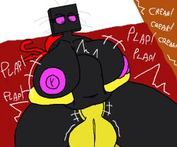 1boy1girl bed belly_bulge big_breasts big_thighs enderlady_(hbtheender) enderwoman mike_(mikenoob) mikenoob minecraft roblox robloxian self_upload straight tagme