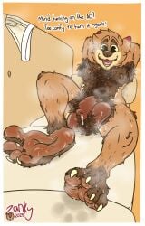 2025 4_toes absurd_res anthro armpit_hair balls belly bodily_fluids body_hair chest_hair english_text feet foreskin genital_fluids genitals hairy hairy_balls hairy_feet hi_res humanoid_genitalia humanoid_penis male male_only musk musk_clouds musky_armpit musky_feet musky_penis nipples penis precum presenting presenting_penis pubes slightly_chubby smelly smelly_feet soles solo sweat sweaty_balls sweaty_feet sweaty_genitalia text toes uncircumcised zanky zankytime