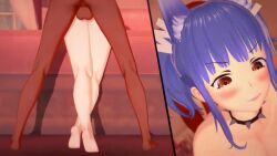 1boy 1girls 3d 3d_animation against_wall animated barefoot bbc blacked bottomless choker collar completely_nude cum cum_in_pussy cum_inside dark-skinned_male dark_skin doggy_style dominant_male female femsub indie_virtual_youtuber inside kiaps koikatsu leg_focus legs_focus letter_hair_ornament light-skinned_female light_skin light_skinned_female male male/female maledom multiple_views neckwear nipples_out_of_frame no_sound nude open_mouth penis purple_hair sex sex_from_behind spiked_collar spikes straight straight_sex submissive_female tagme thatvincent thick_thighs tongue tongue_out topless vaginal_penetration video virtual_youtuber vtuber wall woohoolad