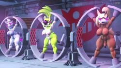 3d 3girls animated anus ass_shake bent_over big_breasts big_penis bondage brainwashed brown_fur countersfm dildo dildo_in_ass erection fucking_machine futanari futasub gray_fur green_fur intersex looking_back looking_pleasured multiple_futa pussy sex_slave sonic_(series) sonic_the_hedgehog_(series) surge_the_tenrec tagme tangle_the_lemur vagina video whisper_the_wolf