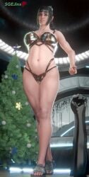 1girls 3d baldur's_gate baldur's_gate_3 baubles bedroom bikini black_dildo blender blender_(software) busty busty_female christmas christmas_tree dildo elf_ears female female_only fist fist_dildo half_elf high_resolution highres legs light-skinned_female light_skin lighting looking_at_viewer midriff midriff_showing navel patreon patreon_username perfect_body pointing pointing_at_viewer ponytail queen_of_spades sandals sci-fi sgejinx_(artist) shadowheart shadowheart_(baldur's_gate) smirk solo solo_focus spade teeth teeth_clenched teeth_showing twitter_username underwear winter