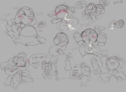 alien amphibian anal_sex bruise cum_in_ass cumshot dororo_(sgt._frog) dripping_cum gay_sex giant_penis giroro holding_hands impatient keronian keroro_gunsou kururu laying_on_back mekeke pinned putata riding_penis rough_sex shaking