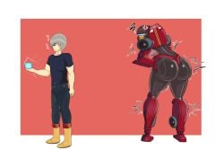 big_ass big_breasts breasts female gender_transformation genderswap_(mtf) growth hips huge_breasts jobichie mtf_transformation robotization rule_63 rule_63 thick_thighs transformation transformers wide_hips