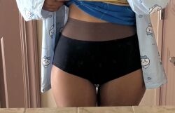 bra hairy_pussy heroine kamala_khan nerd panties slut_collar