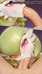 1boy 1girls 2025 ai_generated artist_name bangs blowjob blowjob_face blush cock colored_skin cum_in_mouth dick electroworld eyebrows_visible_through_hair fellatio female gardevoir heart hi_res high_quality high_resolution highres licking nintendo oral oral_sex patreon patreon_username penis pointy_ears pokemon pokemon_(creature) red_eyes saliva short_hair stable_diffusion straight sucking testicle_sucking testicles uncensored watermark white_skin