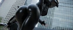 1girls 3d ass_focus big_ass biker_girl biker_helmet bloney dat_ass