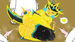 2d 2d_(artwork) digital_drawing_(artwork) digital_media_(artwork) elemental_pixies gigavolta gigavolta_(the_battle_cats) master_a_(the_battle_cats) movement_lines pangotime the_battle_cats uncensored uncensored_penis uncensored_pussy uncensored_vagina video_game_character video_games