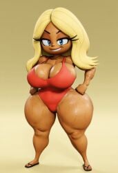 1girls 3d 3d_model ai ai_generated big_ass big_breasts big_butt blonde_hair female female_only huge_ass huge_butt kick_buttowski kick_buttowski:_suburban_daredevil lifeguard shannon_(kick_buttowski) simple_background solo solo_female tagme tan_body tan_skin thicc thick_ass thick_thighs voluptuous voluptuous_female vulkyasha_(style)