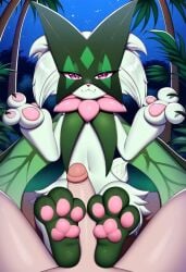 ai_generated feet foot_fetish foot_play footjob meowscarada nintendo pawjob paws pokemon pokemon_(species) pov trainer uncensored