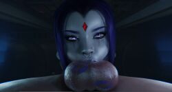 1boy 1girls 3d :>= ahe_gao athletic athletic_female balls balls_deep bimbo bimbo_lips blowjob blowjob_face close-up dark-skinned_male dc dc_comics deepthroat eyes_rolling_back face_fucking fellatio female female_focus forehead_gem forehead_jewel genitals goth_girl gothic grey_skin huge_breasts human jewel_on_forehead jiggle jiggling kiss_mark kiss_mark_on_balls licking light-skinned_male light_skin lipstick lipstick_mark lipstick_on_penis male moaning moaning_in_pleasure night nose_piercing oral oral_penetration pale-skinned_female pale_skin parted_bangs partially_clothed penis penis_in_mouth piercing purple_eyes purple_hair purple_lipstick rachel_roth raven_(dc) rolling_eyes rough_sex seductive seductive_eyes seductive_look sensual septum_circular_barbell septum_piercing shadow shiny_lips sloppy sloppy_blowjob superheroine teen_titans thick thick_legs thick_lips throat_barrier throat_fuck throat_noise throat_penetration throat_pounding throat_swabbing tongue tongue_out tongue_out_blowjob unforbiddennsfw upside-down upside_down_fellatio