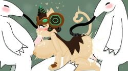 2d 2d_(artwork) digital_drawing_(artwork) digital_media_(artwork) elemental_pixies gravolodon gravolodon_(the_battle_cats) pangotime the_battle_cats uncensored uncensored_penis uncensored_pussy uncensored_vagina video_game_character video_games