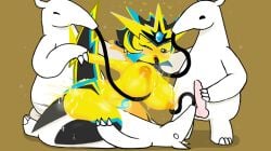2d 2d_(artwork) digital_drawing_(artwork) digital_media_(artwork) elemental_pixies gigavolta gigavolta_(the_battle_cats) master_a_(the_battle_cats) movement_lines pangotime the_battle_cats uncensored uncensored_penis video_game_character video_games