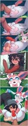 absurd_res ai_generated anal anal_sex anal_tugging animal_genitalia animal_penis anus ass big_penis bisexual bisexual_sandwich blush bouncing_penis canine_genitalia canine_penis comic deep_penetration dialogue eeveelution fellatio female feral generation_6_pokemon genitals group group_sex hi_res human human_on_feral interspecies knot large_insertion long_image looking_at_genitalia looking_at_penis male male/female male/male mammal nintendo nonimousmate oral oral_penetration penetration penile penis pokemon pokemon_(species) sandwich_position sex spread_butt spreading stretched_anus sylveon tall_image tania_(nonimousmate) trio zoophilia