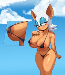 different_size gigantic_ass gigantic_breasts rouge_the_bat sonic_the_hedgehog_(series)