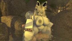 1futa 1girl1futa 1girls 3d animated bouncing_breasts bouncing_on_penis bunny_ears dog_ears female kinlyrr kinny_the_bunny_(kinlyrr) light-skinned_futa original_character outside outside_sex paws riding_penis roblox robloxian rocks sex shorter_than_30_seconds slow_sex sound tagme video water white_hair white_skin