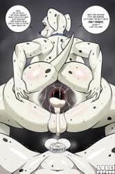 101_dalmatians 1boy 1girls absurd_res after_sex anthro anthrofied anus ass balls big_ass biped bodily_fluids canid canine canis chastity_cage chastity_device cucked_by_son cuckold cum dalmatian dialogue disney dog dog_boy dog_girl domestic_dog duo english_text female gaping_anus genital_fluids genitals hi_res incest lollipopcon male mammal mature_female milf naked naked_female naked_male netorare ntr nude nude_female nude_male penis perdita pongo pupils pussy rear_view simple_background small_penis_humiliation smile speech_bubble spread_butt spreading sweat text thick_thighs vulva white_body