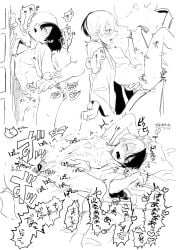 bedroom_sex boku_no_hero_academia collar crying crying_with_eyes_open gay gay_anal gay_sex male male_focus male_only male_penetrated male_penetrating_male my_hero_academia on_bed saliva_trail shouto_todoroki tongue_out yaoi