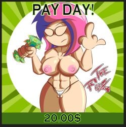 1girls artist_name big_breasts character_(papa_louie) female flipline_studios goth goth_girl nude nude_female papa_louie video_games weaglara