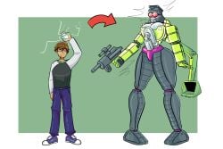 big_ass big_breasts breasts female gender_transformation genderswap_(mtf) growth hips huge_breasts jobichie mtf_transformation robotization rule_63 rule_63 thick_thighs transformation transformers wide_hips