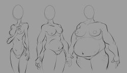 1girls chubby fat harmfulplant nude nude_female penis pose sketch tutorial