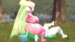 2girls 3d areola ass ass_bigger_than_breasts ass_on_face big_ass big_butt boobs butt butt_on_face crown cute detrun elemental_creature elemental_humanoid eyelashes facesit facesitting female female/female female_only flora flora_fauna flowers forest fruit fruit_humanoid furaffinity_link furaffinity_username gallade generation_4_pokemon generation_7_pokemon green_hair huge_ass huge_butt laying laying_on_grass laying_on_ground lesbian lesbians long_hair looking_down_at_partner naked naked_female nature nintendo nipples nude nude_female outside pink_skin plant plant_girl plant_humanoid pokemon pokemon_(species) queen source_filmmaker source_filmmaker_(artwork) submissive submissive_female trees tsareena white_skin yuri