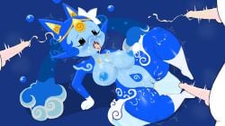 2d 2d_(artwork) digital_drawing_(artwork) digital_media_(artwork) elemental_pixies master_a_(the_battle_cats) mizuririn mizuririn_(the_battle_cats) pangotime the_battle_cats uncensored uncensored_penis uncensored_pussy uncensored_vagina video_game_character video_games