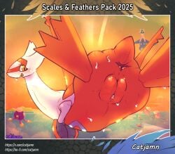 anus ass blue_body blush blush_lines bodily_fluids catjam_(artist) cruise_ship drifblim drifloon embarrassed female feral generation_3_pokemon generation_4_pokemon genitals hi_res island latias latios legendary_pokemon looking_at_viewer looking_back merchant_ship nintendo passenger_ship pokemon pokemon_(species) presenting presenting_anus presenting_hindquarters presenting_pussy presenting_vulva pussy red_body scalie ship solo sunset sweat sweatdrop text url vehicle vulva watercraft white_body yellow_eyes