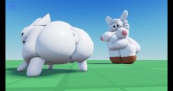 1boy1girl 2025 3d all_fours animated anthro ass ass_clapping ass_focus big_ass big_butt breasts bunny butt_focus chubby chubby_female clapping_cheeks creature_(artist) donut_anus dumptruck_ass duo female female_anthro feral feral_male gubby gubby_(roblox) male male_feral no_humans non-human non-human_only puffy_anus rabbit roblox shaking_breasts sound submissive_male tagme throwing_it_back tits tits_out triangle_ears twerking video_games