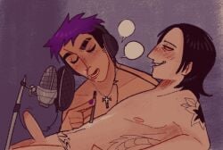 cocaine coke drugged_sex drugs erect_penis exposed exposed_penis gay male male/male naked_male nam-gyu nudity penis singer sniffing squid_game thanos_(squid_game) two_men