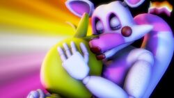 3d 4k animatronic bird bird_girl breasts_in_face closed_eyes cuddling disboi215 face_in_breasts five_nights_at_freddy's five_nights_at_freddy's:_sister_location five_nights_at_freddy's_2 fnaf fox fox_ears fox_girl fox_tail hand_on_another's_head hand_on_another's_shoulder highres lesbian_couple lesbian_cuddling lesbian_flag lesbian_pride lesbian_pride_colors lesbian_pride_flag lgbt lgbt_pride lgbt_pride_month lipstick mangle_(fnaf) pink_body pink_nipples pride_flag red_cheeks red_lipstick robot rosy_cheeks sfm shiny_body source_filmmaker tasteful_nudity toy_chica_(fnaf) white_body wholesome yellow_body yuri yuri yuri