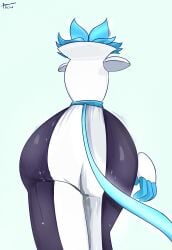 ass ass_focus back_view deltarune deltarune_chapter_2 dress pachalt tagme tasque_manager_(deltarune) video_games