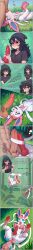 absurd_res ai_assisted ai_generated animal_genitalia animal_penis blush bodily_fluids canine_genitalia canine_penis comic deep_throat dialogue eeveelution female feral foreskin forest frottage generation_6_pokemon genital_fluids genitals group hi_res human human_on_feral human_penetrating imminent_anal interspecies knot long_image looking_at_genitalia looking_at_penis male male/female male/male mammal nintendo nonimousmate oral outside_sex pawpads penetration penis penis_awe plant pokemon pokemon_(species) pokephilia pull_out ribbons_(anatomy) sex shy sylveon taking_picture tall_image tania_(nonimousmate) tree trio zoophilia