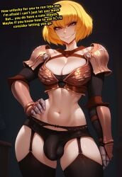 1futa 1futanari ai_generated ass balls big_ass big_breasts big_butt big_hips big_penis black_panties blonde_hair breasts bulge bulge_through_clothing caption captioned cleavage clementine_(overlord) crazy crazy_eyes dick dickgirl disney earring earrings erect_penis erection eyebrows eyelashes female futa_only futanari grin grinning grinning_at_viewer hair hand_behind_head hand_on_hip hands-free huge_cock indoors intersex lips long_hair looking_at_viewer makeup mature mature_female mature_futa mature_futanari medium_hair narrow_waist narrowed_eyes navel night nose overlord_(maruyama) panties penis red_eyes revealing_clothes seducing seductive seductive_eyes seductive_gaze seductive_look seductive_mouth seductive_pose seductive_smile short_hair skirt smile smile_at_viewer smiley_face smooth_balls smooth_penis smooth_skin solo solo_dickgirl solo_focus solo_futa solo_futanari standing taker_pov teeth testicles text velarin yellow_hair