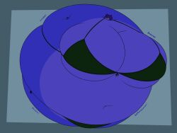 big_breasts bikini blueberry_inflation breasts cleavage female furry huge_breasts inflation lj_caffie tagme thick_thighs wide_hips