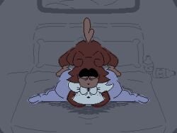 1boy 1boy1girl 1girls animated anthro anthro_female anthro_only anthro_penetrated bedroom bedroom_eyes bedroom_sex big_ass big_butt bunoo_(thadeef3) disembodied_penis doggy_style doggy_style face_down_ass_up fat_ass female female_penetrated loop male male/female male_penetrating male_penetrating_female mating_press no_sound penis sex smelt_(thadeef3) tagme thadeef3 video