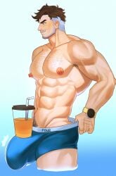bara bulge male male_only marvel marvel_rivals mr_fantastic mr_fantastic_(marvel_rivals) muscular muscular_male reed_richards reed_richards_(marvel_rivals) solo sx_teatea