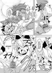 3-way canine censored chocolat_gelato competition elh_melizee elh_to_red_2 english_text feline female fingering incest male page_16 red_savarin ro solatorobo yuri