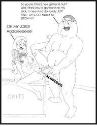 age_difference family_guy female male monochrome nipples peter_griffin rape sam_(family_guy) sbb sketch spread_legs