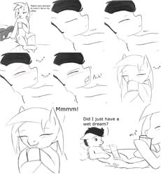 agge aggerey black_and_white cielo cielorey cum cute drinking equine flightless horse little monochrome my_little_pony oral penis pony rey_(pony)