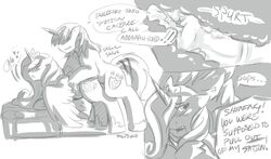 1girls 2012 alicorn blush couple crown cum cum_in_pussy cum_in_uterus cum_inside cutie_mark dialogue english_text equine female friendship_is_magic from_behind hair horn horse internal male mlpfwb monochrome multicolored_hair my_little_pony open_mouth penetration penis pony princess_cadance_(mlp) sex shining_armor_(mlp) text unicorn unwanted_cumshot uterus vaginal_penetration wings x-ray