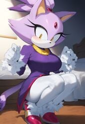 ai_generated alternate_breast_size big_breasts blaze_the_cat cat_ears cat_girl cat_tail catgirl female furry_female half_ringo large_breasts sega solo sonic_(series)