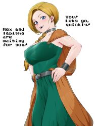 bianca_whitaker blonde_hair blue_eyes blush confident dragon_quest dragon_quest_v edit edited english_text erect_nipples fully_clothed large_breasts smile smile_at_viewer text yesman