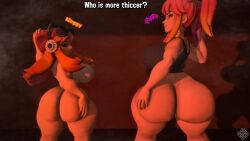 3d ass_cleavage big_ass_(female) big_ass_cheeks big_asses big_butt booty bottomless bottomless_female bubble_ass bubble_butt buns butt_crack buttcheeks buttcrack female_only gyatt hands_on_ass huge_ass huge_booty huge_butt idiotboxangel juicy_butt large_ass large_butt looking_at_viewer massive_ass massive_butt meggy_spletzer no_panties no_pants saiko_bichitaru_(smg4) shirt_only smg4 thick_ass thick_butt