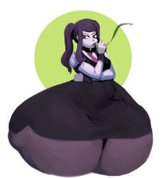 bottom_heavy cigarette hyper_ass julianne_stingray smoking thick_thighs va-11_hall-a wide_hips