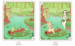 2024 2girls big_ass fit_female frog_girl kotamota multiple_girls nature swamp