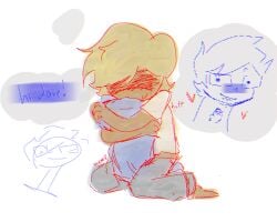 dave_strider homestuck humping humping_pillow john_egbert male_only