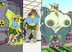 art breast_expansion chubby dinosaur expansion female giant growth hyper inflation kaiju lactation lizard macro monster mutant nude original_character radiation radioactive rafiel scalie solo tearing_clothes transformation vdisco